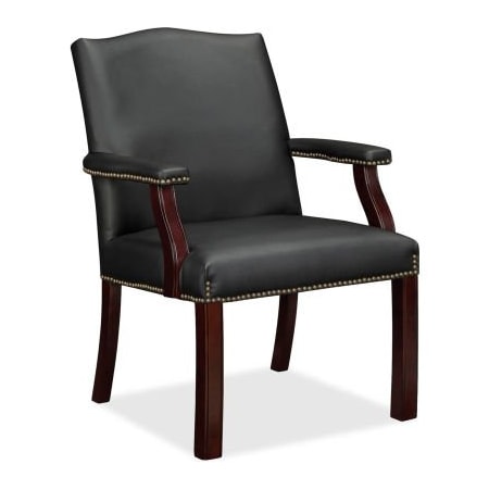 Lorell Lorell Bonded Leather Guest Chair - Black 68252
